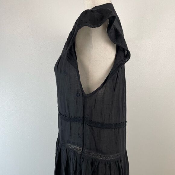 NWT Free People Black Boho Midi Dress Size XS - Picture 4 of 7